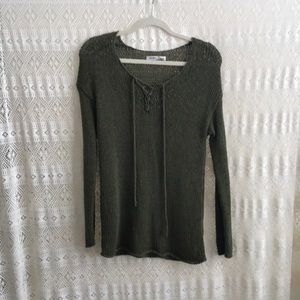 Olive green Knitted Sweater